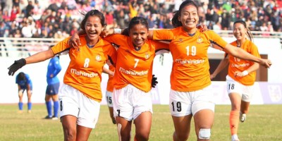  एन्फा महिला लिग फुटबलको उपाधि एपीएफले जित्यो 