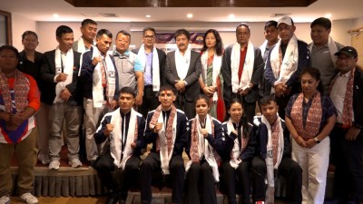  एसियन च्याम्पियनसिप खेल्ने पारा तेक्वान्दो खेलाडीको बिदाइ 