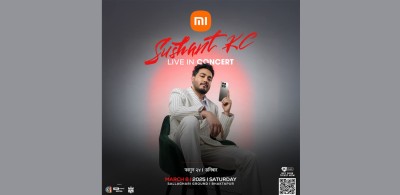  ‘सुशान्त केसी लाइभ इन नेपाल कन्सर्ट’ को टाइटल स्पोन्सरमा साओमी 