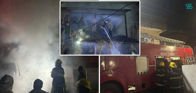  थलीको एक गाईगोठमा आगलागी, तत्कालै नियन्त्रणमा 