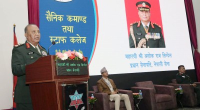  राष्ट्रिय सुरक्षाको विषयलाई पुनःपरिभाषित गर्नुपर्नेछ : प्रधानसेनापति सिग्देल 