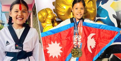  १० वर्षीया वैभवीले दिलाइन् नेपालाई स्वर्णसहित तीन पदक 