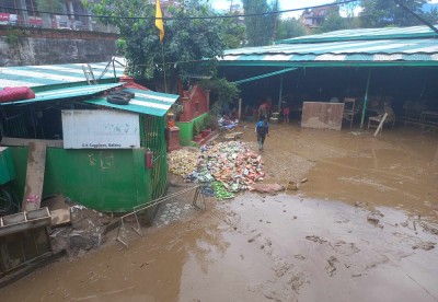  बाढीले बल्खु तरकारी बजारमा तीन करोड बराबरको क्षति 