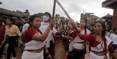  घिन्ताङघिसीसँगै भक्तपुरको गाईजात्रा सुरु 