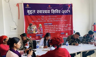  नेपाली सेनाको स्वास्थ्य शिविरमा गोरखाका ५२५ जनाले सेवा लिए 