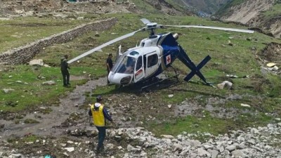  केदारनाथमा हेलिकोप्टर एम्बुलेन्स दुर्घटना, सबै सकुशल 