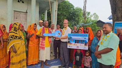  लहानका दलित सुकुमवासी परिवारलाई नगरपालिकाद्वारा घर हस्तान्तरण 