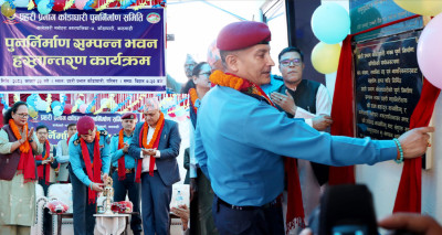  स्थानीयको श्रमदानले फेरियो काँडाघारी प्रहरी प्रभागको मुहार, आईजीपी कार्कीले गरे उद्घाटन 