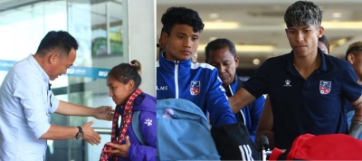  महिला फुटबल टिम स्वदेश फर्कियो 