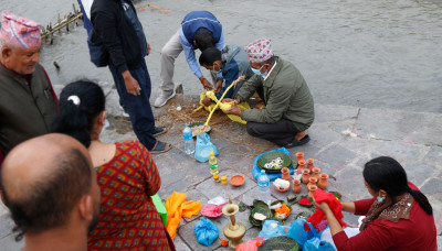  रसुवा बाढीमा बेपत्ता भएकाहरुको कुशको शव बनाएर दाहसंस्कार गर्न सुरु 