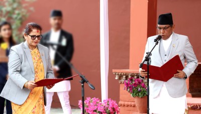  राष्ट्रिय सभाका उपाध्यक्ष भण्डारीले लिइन्  शपथ 