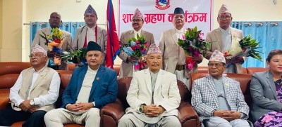  लुम्बिनी सरकारका नवनियुक्त ५ मन्त्रीले लिए शपथ 