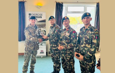  नेपाली सेनालाई बेलायतमा चौथो पटक स्वर्ण पदक 