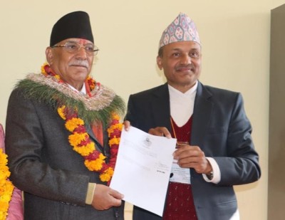  रुकुमपूर्वबाट प्रचण्डको मनोनयन दर्ता 