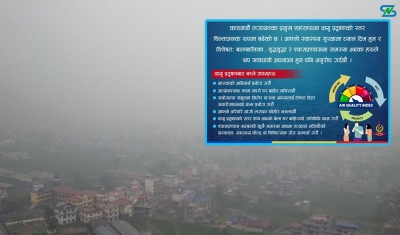  वायु प्रदूषणबाट सावधानी अपनाउन प्रहरीको सार्वजनिक अनुरोध 