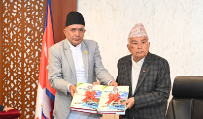  राष्ट्रपतिसमक्ष वित्त आयोगको वार्षिक प्रतिवेदन प्रस्तुत 