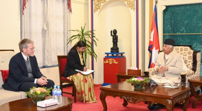  राष्ट्रपतिसँग अमेरिकी राजदूतको बिदाइ भेट 