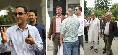  कारबाहीमा परेका उपाध्यक्ष गिरीले दिए लिङ्देनविरुद्ध निर्वाचन आयोगमा उजुरी 