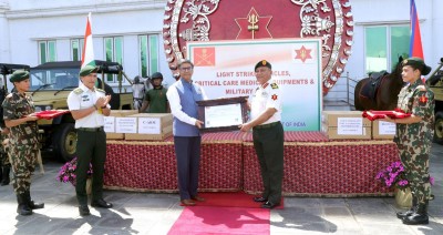  भारत सरकारद्वारा नेपाली सेनालाई सहयोग हस्तान्तरण 