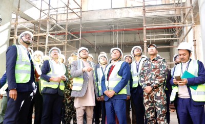  सभामुख घिमिरे र राष्ट्रिय सभाका अध्यक्षद्वारा नयाँ संसद् भवनको निरीक्षण 