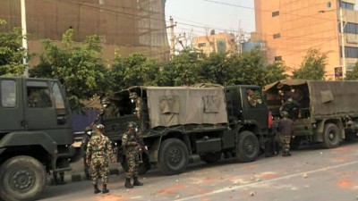  बानेश्वर क्षेत्रमा सेना परिचालन 