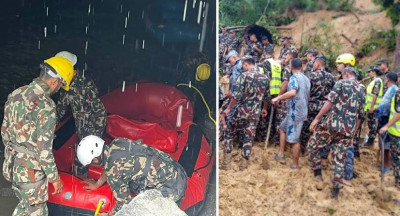  बाढी प्रभावित क्षेत्रमा सेनाद्वारा उद्धार जारी 
