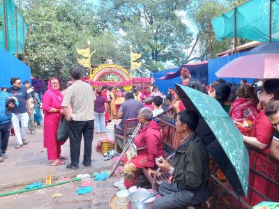  पचली भैरव जात्रामा पूजाआराधना एवं दर्शन गर्ने भक्तजनको घुइँचो 