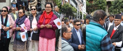  ओली र लेखकको रिहाईको माग गर्दै  एमालेद्वारा आज पनि माइतीघर विरोध प्रदर्शन 