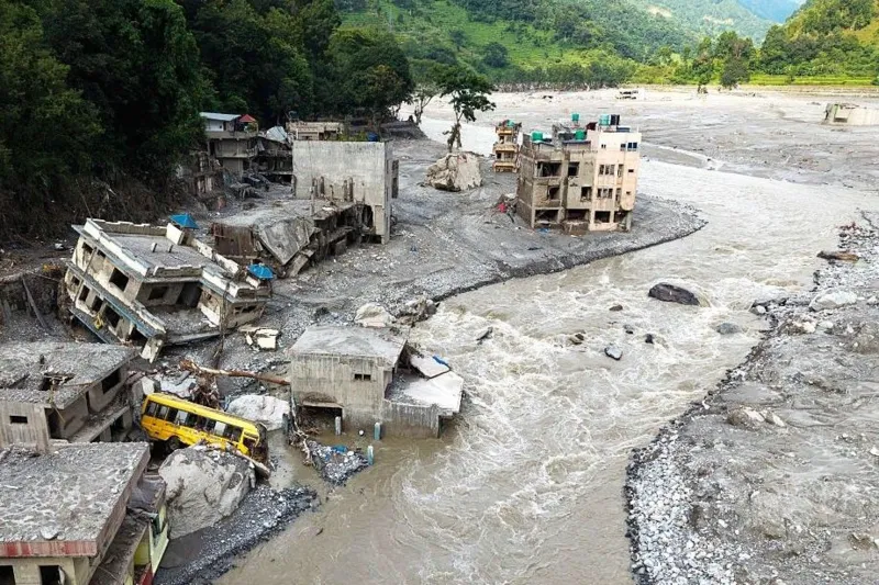  भोटेकोशी बाढीः रसुवामा तीन हजार सम्पर्कविहीन 
