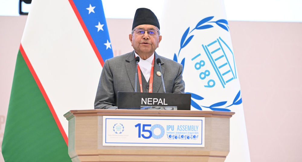 नेपाल विश्व शान्ति, समानता र न्यायको पक्षमा सधैं अग्रसर छ : सभामुख घिमिरे