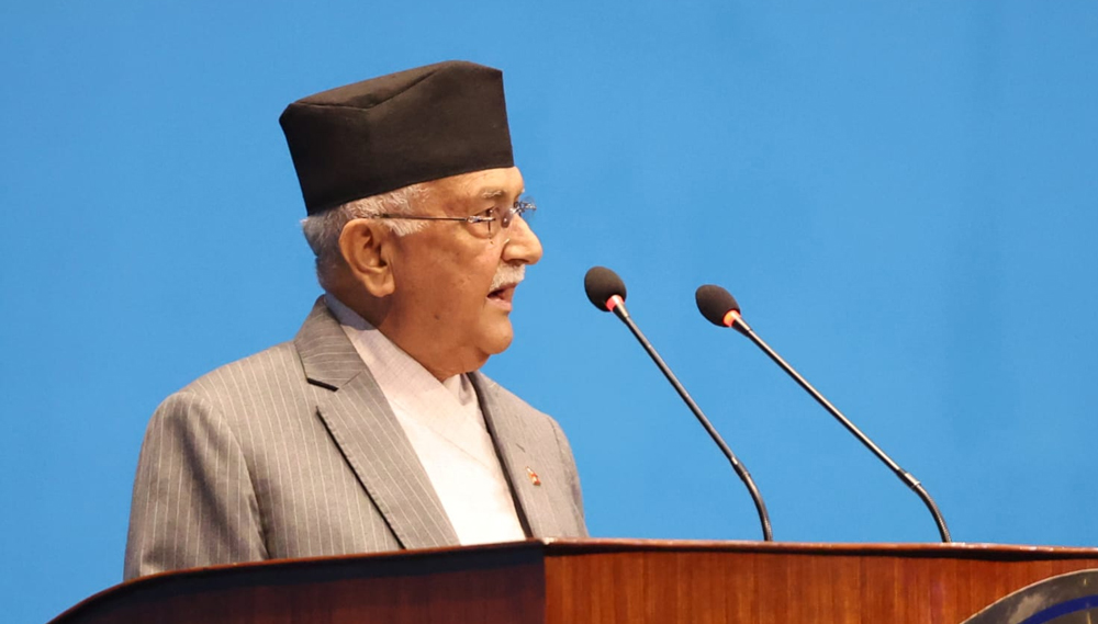 प्रधानमन्त्रीद्वारा नीति तथा कार्यक्रममाथिको छलफलका लागि प्रस्ताव प्रस्तुत