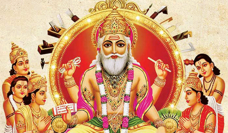  कालिगढले पूजा आराधना गरी आज विश्वकर्मा पर्व मनाउँदै 