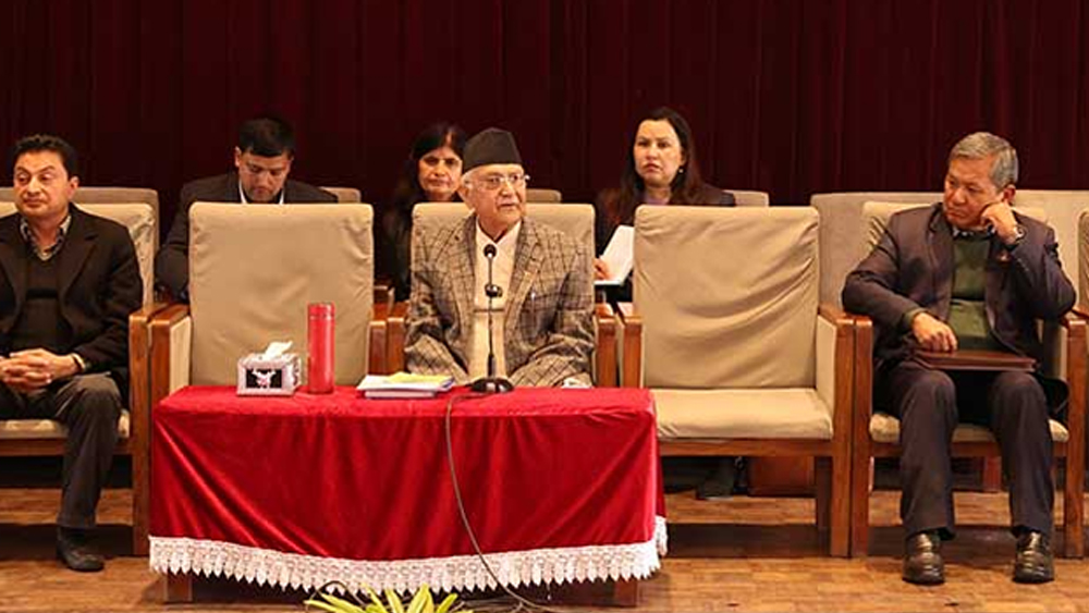 हिउँदे अधिवेशनलाई प्रभावकारी बनाउन आफ्ना सांसदहरुलाई ओलीको निर्देशन