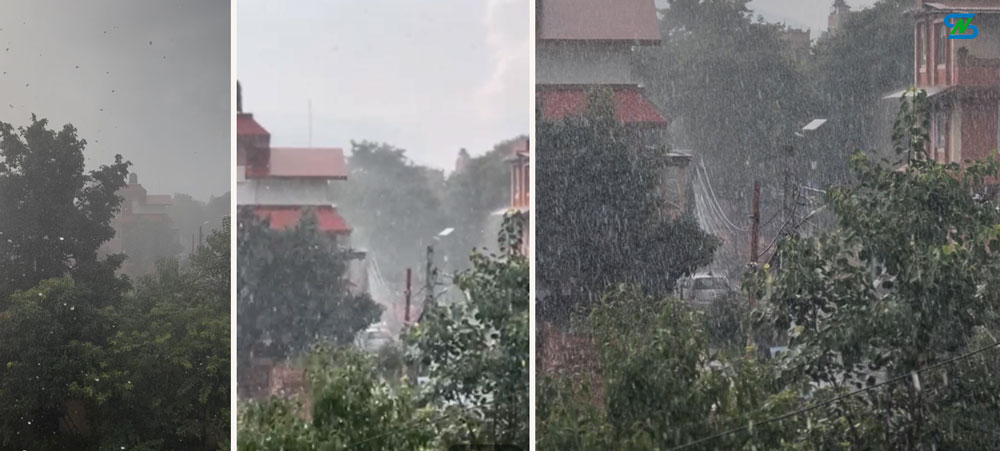 काठमाडौँ उपत्यकामा हावाहुरीसहित असिनापानी