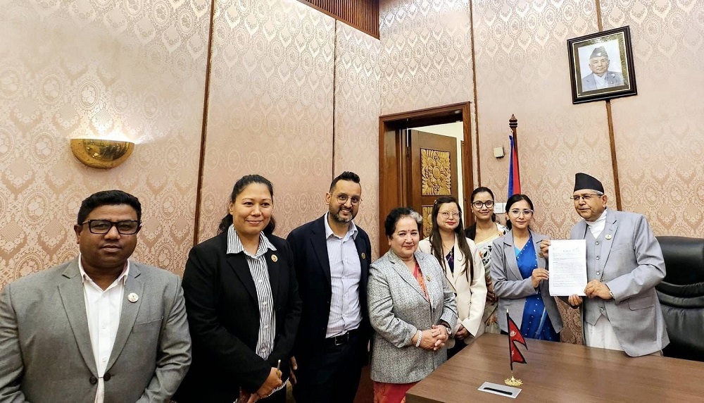 हैजा नियन्त्रणका लागि सभामुख समक्ष रास्वपा सांसदको ध्यानाकर्षण प्रस्ताव पेश