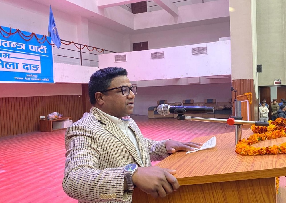 देशको आमूल परिवर्तनका लागि नयाँ राष्ट्रिय शक्ति आवश्यक : रास्वपा प्रमुख सचेतक
